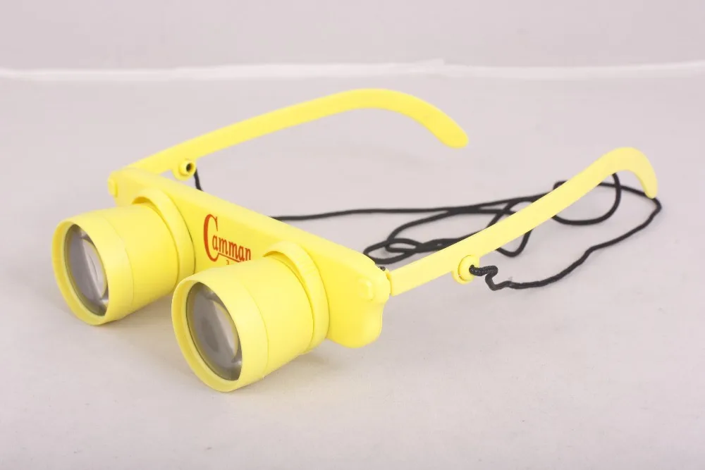 Wg8088 3x28 3 In 1 Promotional Toy Eyeglasses Binoculars Zoomies