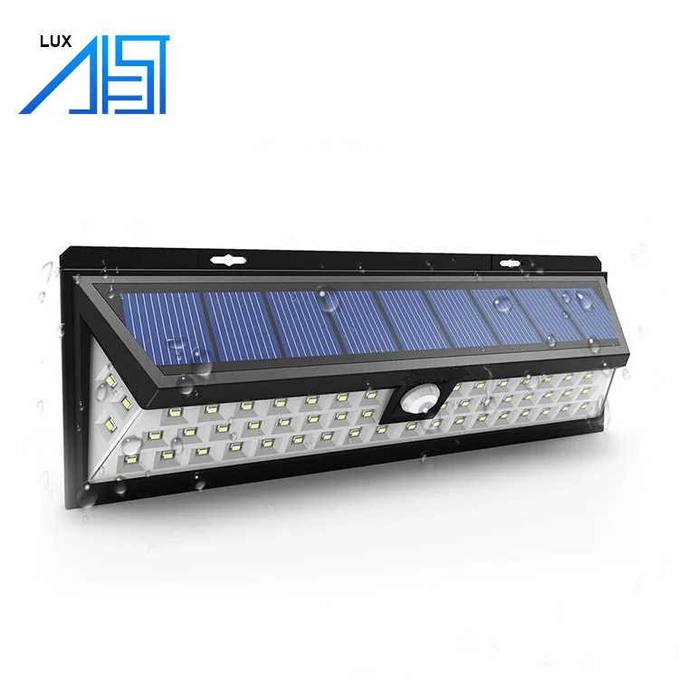 Solar Power Motion Sensor Garden Security Lamp 54 LED Solar Night Light