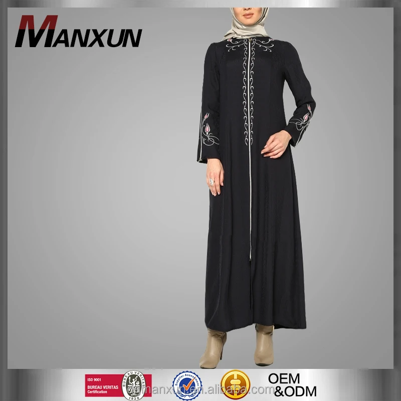 abaya fermeture eclair