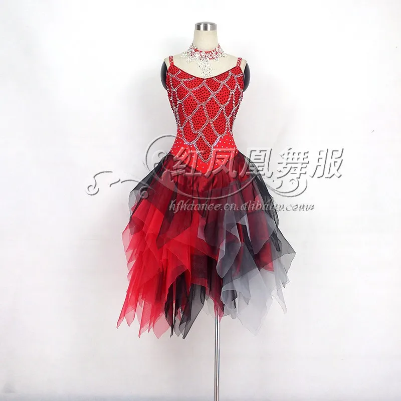 latin red dress