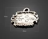 customized words message tags charms antique silver brass vintage phrase pendants letter wording charms tags