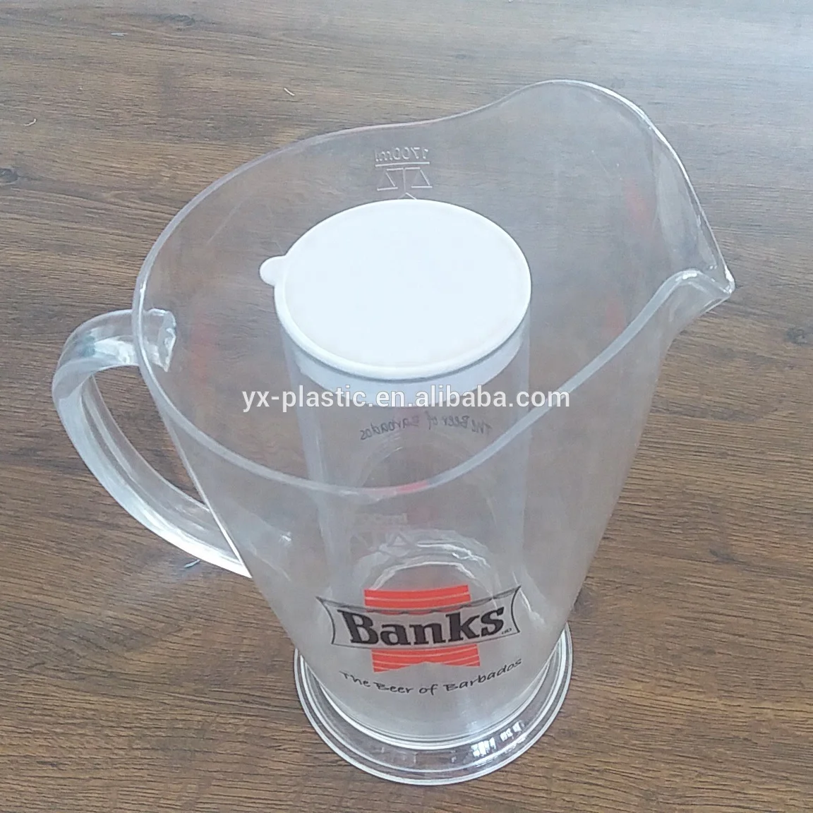 1700ml Plastic Beer Pitcher With Ice Chamber Buy Plastic Beer Pitcher
