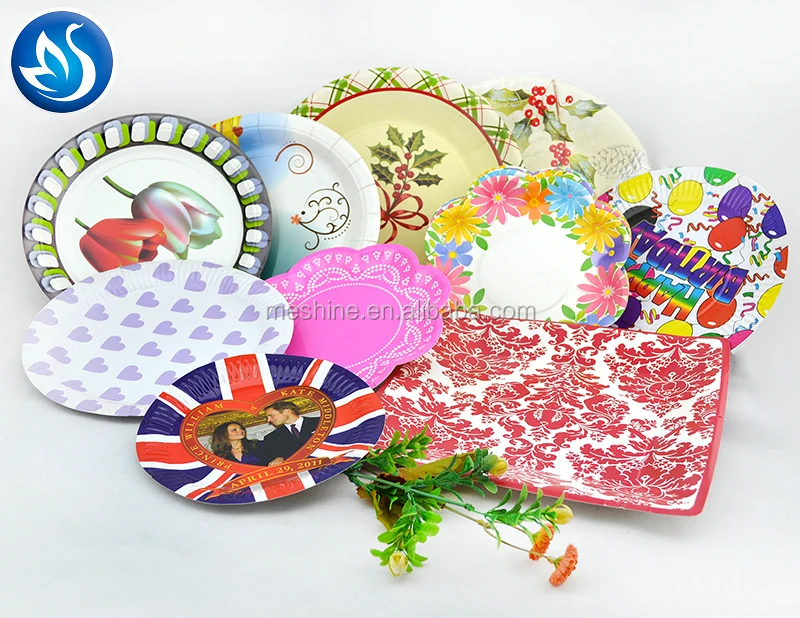 Disposable Food Grade Colorful Paper Plate Wholesale Buy Paper Plate