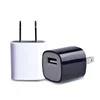 Colorful Single USB Wall Chargers 1A Charging Cell Phone charger Black Charge Cube for Mobile Mini Fan