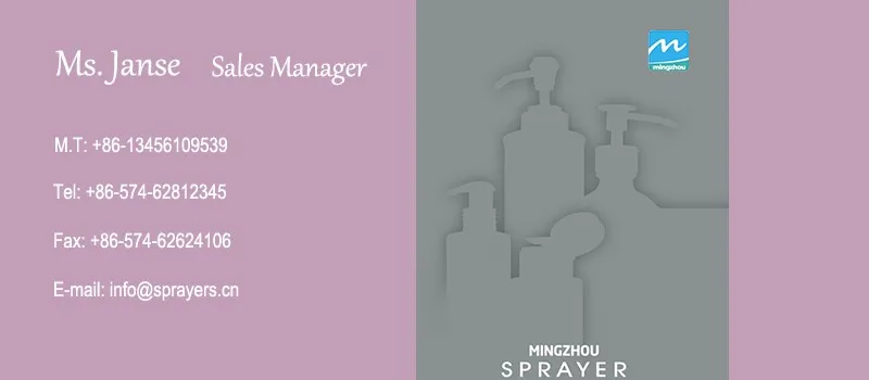 China Manufacturer MZ-B09D Varieties Specification PP 1.80-2.0ml/T Lotion Dispenser Pump