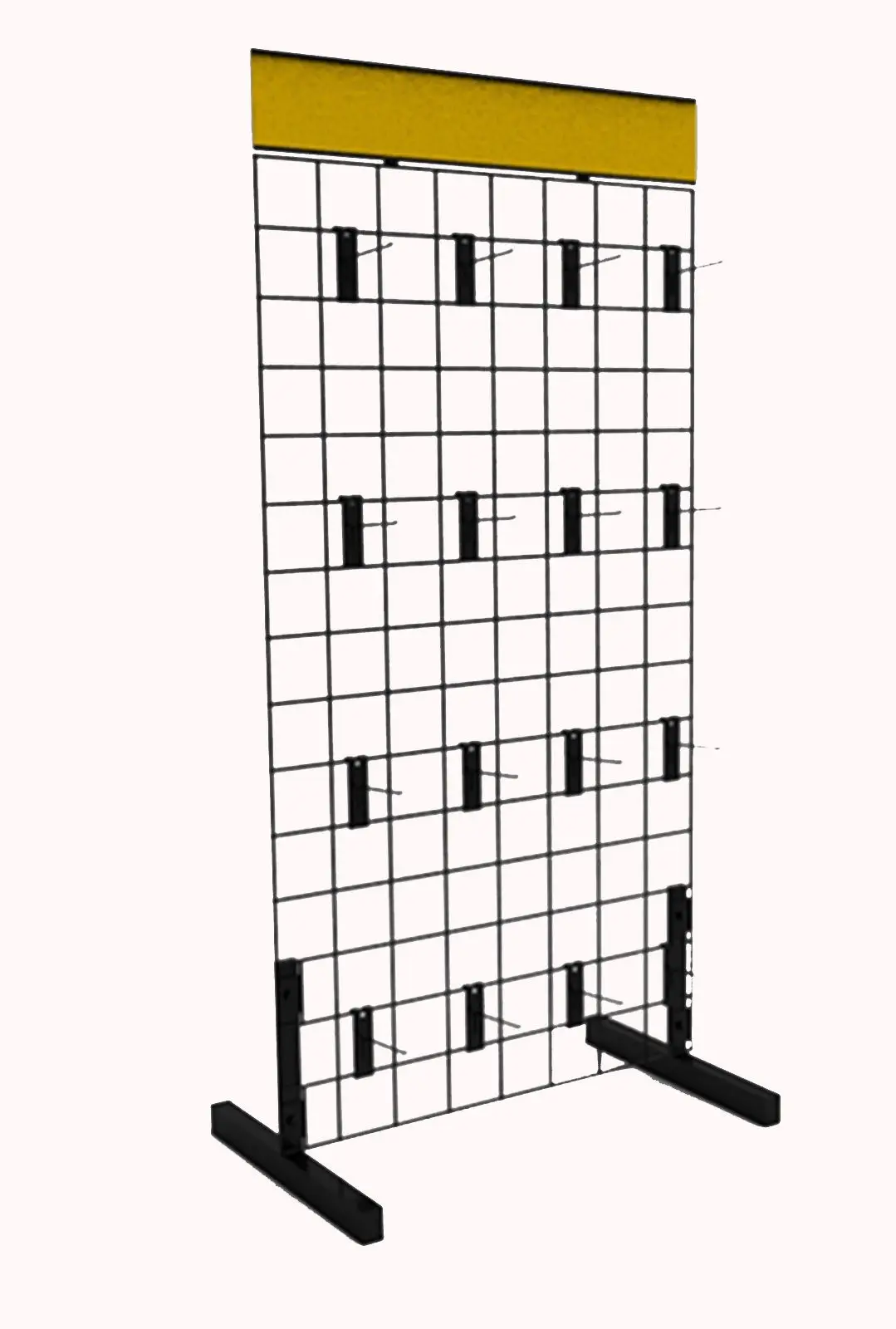 Grid Wall Rack Metal Wire Floor Display Freestanding Grid Panel