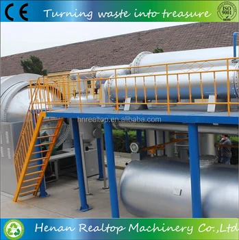 pyrolysis continuous waste plastic technology plant larger