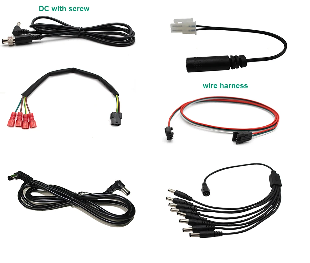 1.2m Electrical Wire Awn 2464 Male To Male Dc Cable For Cctv Camera