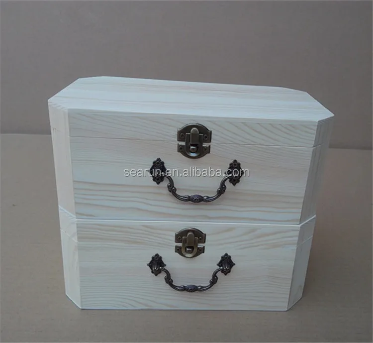 Octagon Wooden Packaging Box05