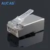 AUCAS brand ROHS approval Cat 6 FTP RJ45 crystal plug