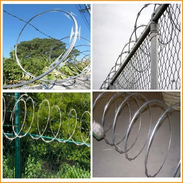 Pvc Coated Cyclone Wire Fence Philippines With Razor Barbed Wire - Buy ...