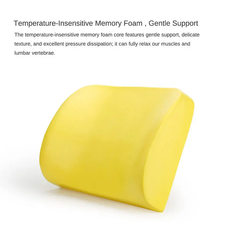 relief memory foam office chair lumbar back support cushion for pain