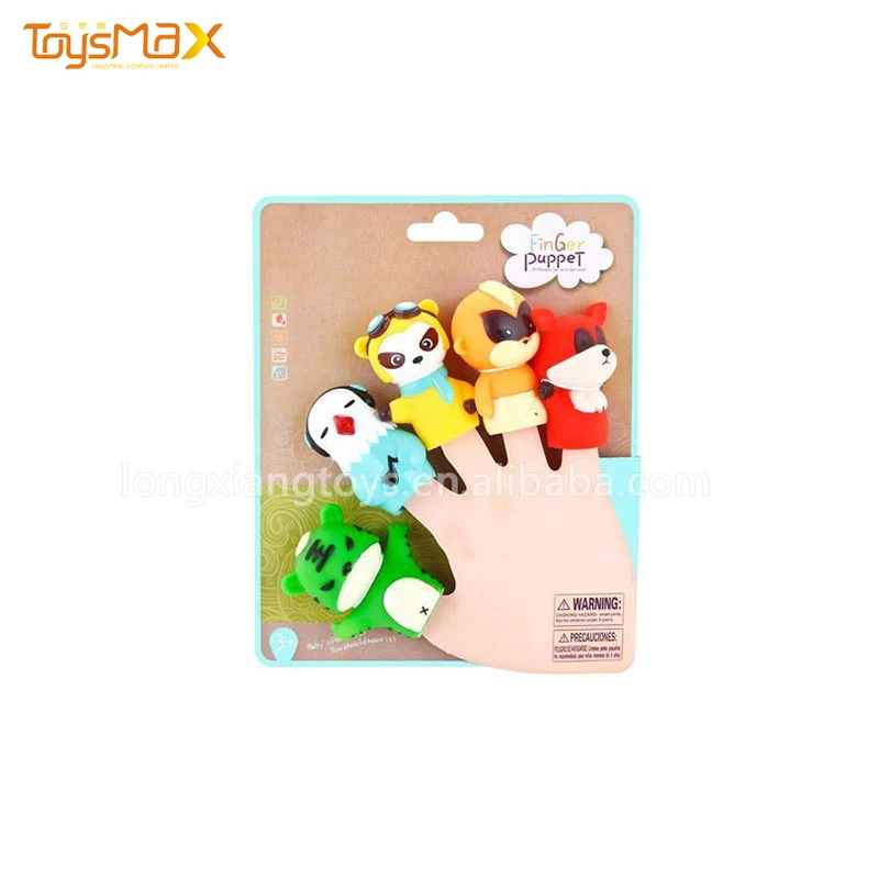 Baby Cartoon Forest Animal Finger Puppets Set For Children Educational Toys