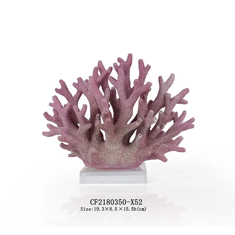 Artificial Resin Coral Reef Decor Acrylic Base Home Decoration supplier