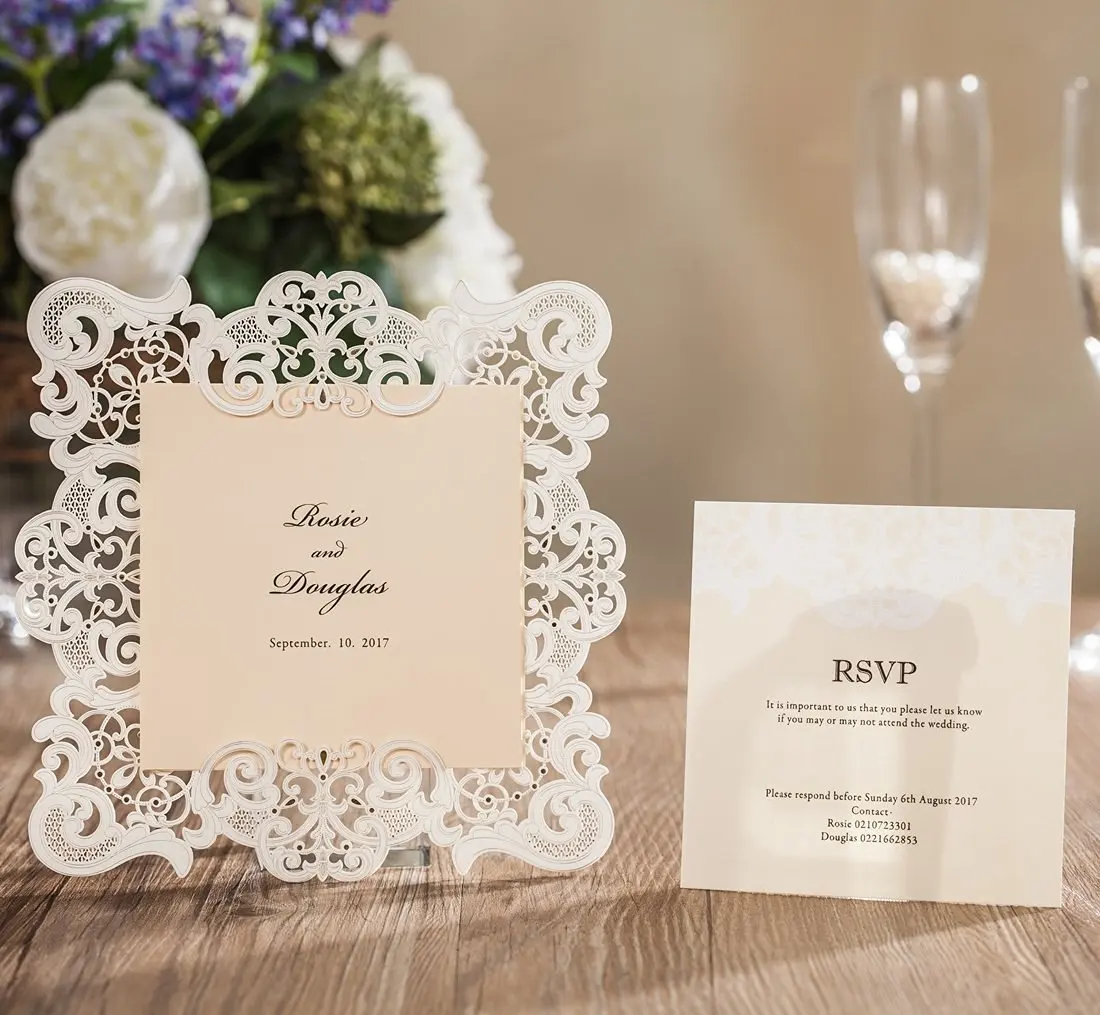 One Newest Design Hollow Laser Cut Wedding Bridal Hollow Laser Cut Wedding Bridal