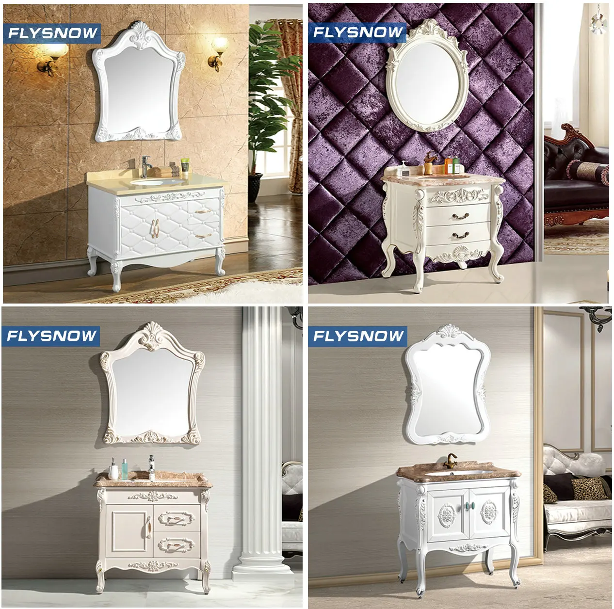 Competitive Price Made In China New Designs Products PVC Bathroom Vanities