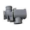 Electric Eccentric Lined Fluorine Two Way Plug Valve ABS Plastic CNC Machining Prototype