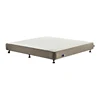 PU Leather King Ensemble Bed Base Slat Frame for Bedroom Furniture