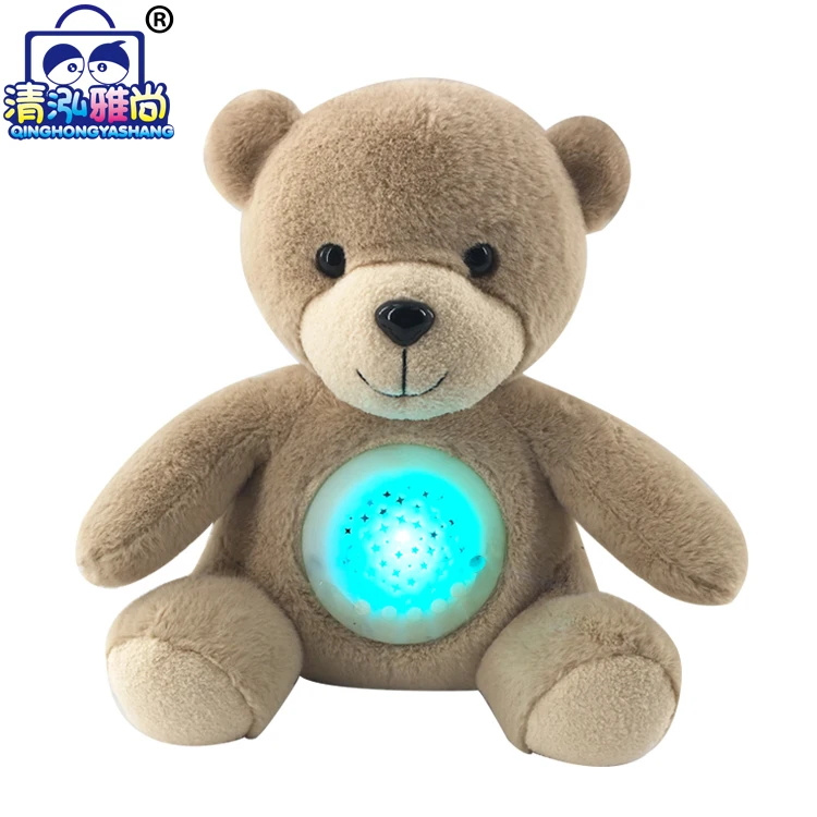 Superb Custom Stuffed Animals Projector Lullaby Bear Shenzhen Intelligent Toys