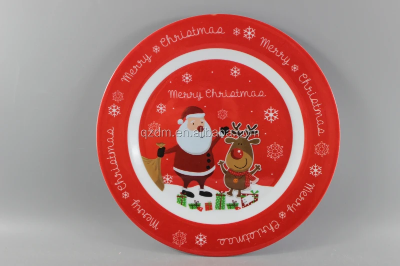 Christmas Melamine Oval Plate 12inch