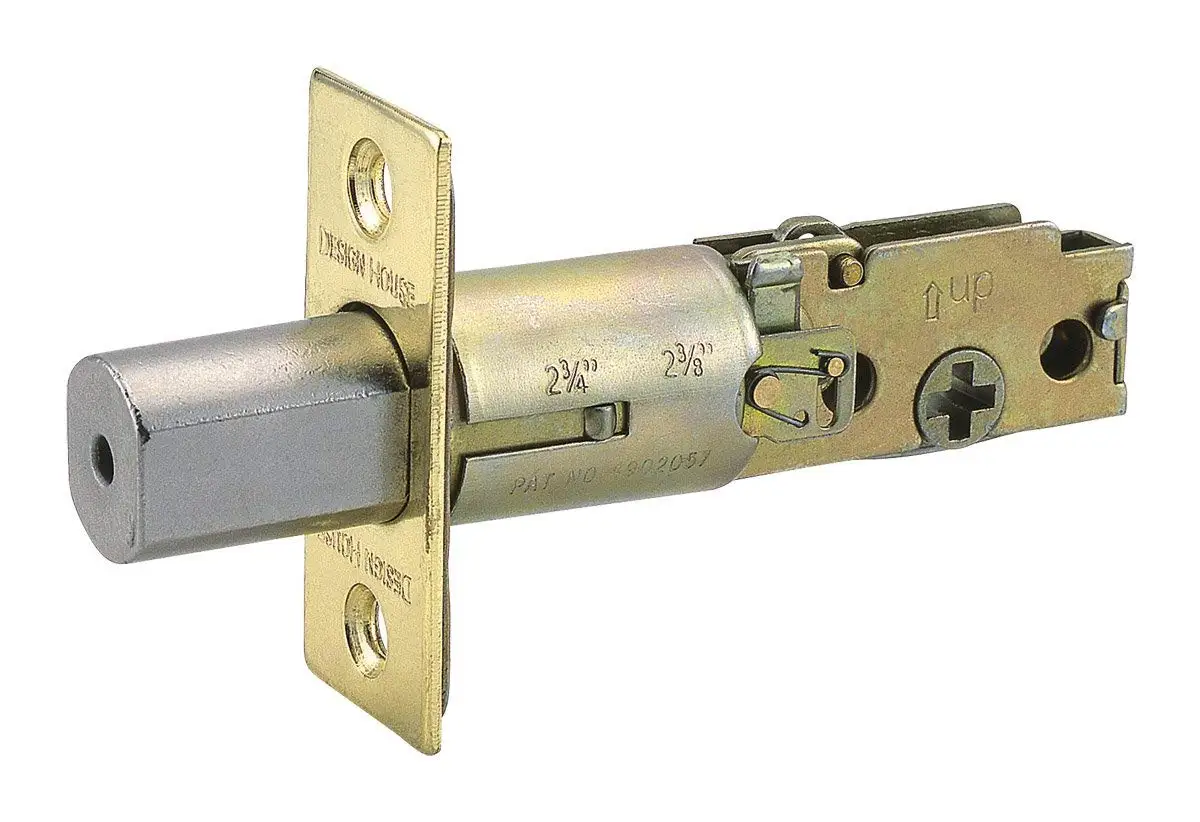 Design House 786103 Deadbolt with 2-Way Adjustable Replacement Latch Square...