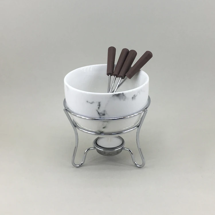 OEM / ODM eco friendly cookware cheap price chocolate pot set  chocolate fondue