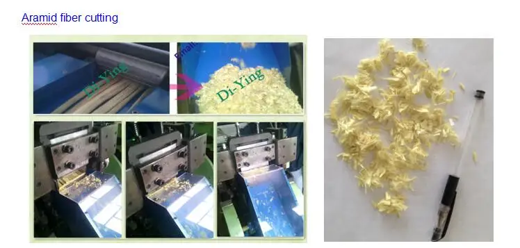  Aramid Glass Para Cotton Silk Yarn Hemp Rope Hair PP AFRP Polypropylene Fiber Filament Cutting Cutter Chopper Chopping Machine