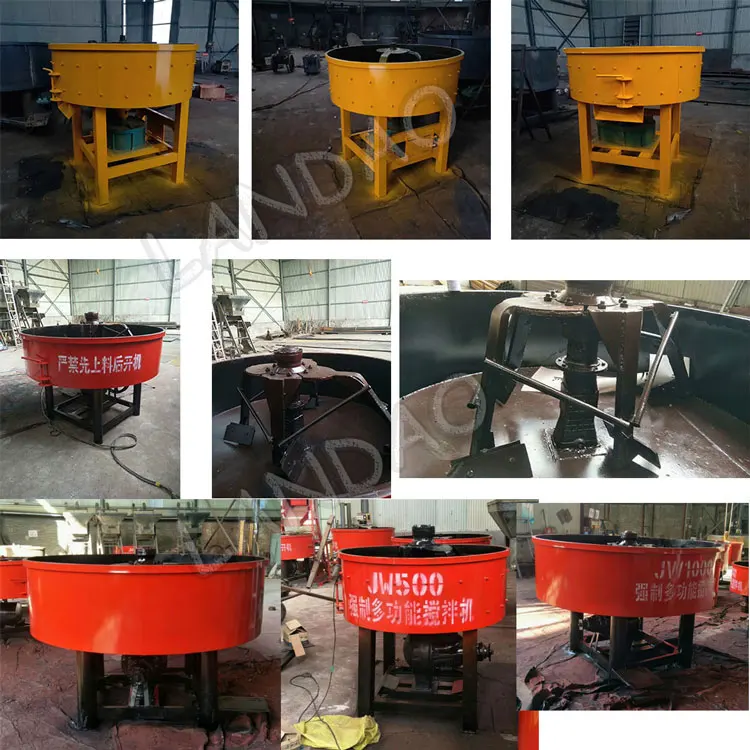 Diesel Small Fixed Compulsory Flat Pan Type 250L Concrete Mixer Jw250