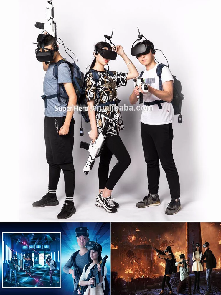 9d vr room fighting games 4 persons multiplayer virtual reality simulator for earn money