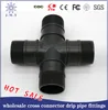 wholesale cross drip connector pipe fittings for farm greenhouse