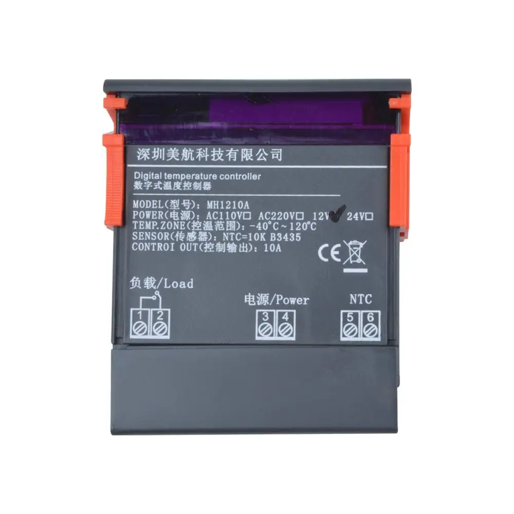 Digital Temperature Controller MH1210A LED Thermostat Regulator Control