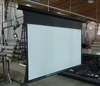 home cinema motorized tab tension screen front projection 2D movie silver 3d movie projection screen