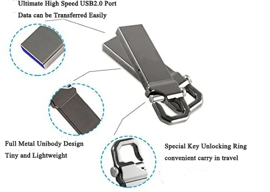 Waterproof Metal USB Flash Drive Customized Logo Pen Drive 4GB 8GB - ANKUX.COM