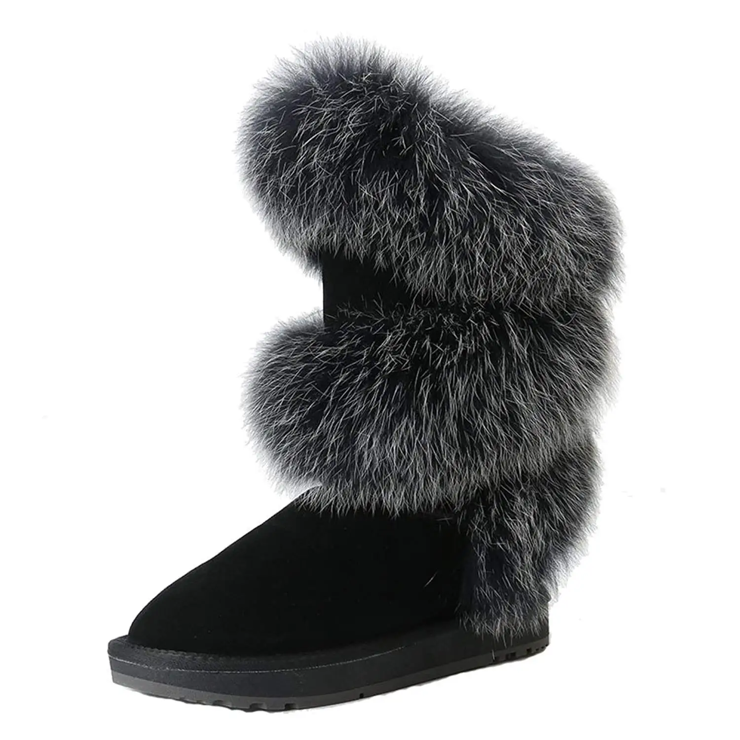 womens fur lined knee high boots