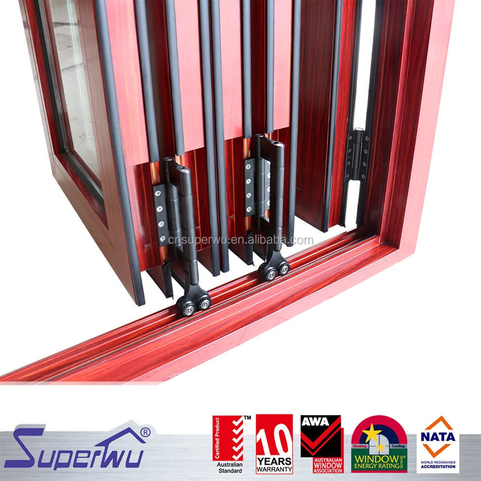 High quality Product Warranty Soundproof Aluminum Glass Windows folding window