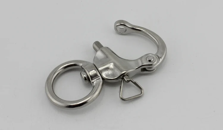 Stainless Marine Boat Round Ring Quick Release Swivel Snap Shackles
