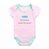 High quality A grade 190g pure color new born baby romper clothes for summer