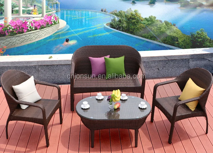High Quality Rattan Wicker Furniture Patio Dining Table Set - Buy Cheap