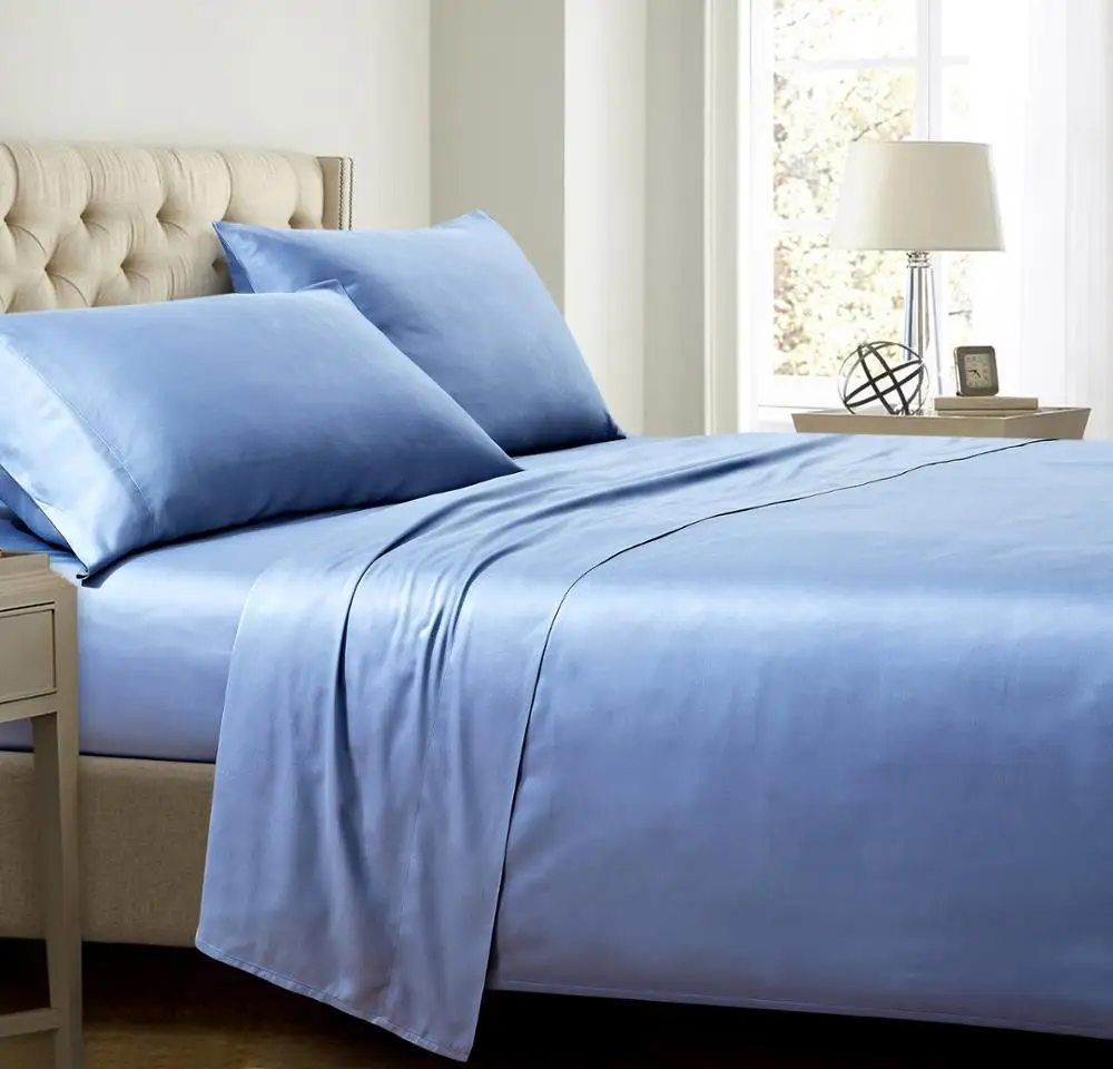 Luxury Quality 300 Thread Count 100 Tencel 4 Piece Bed Sheet Set With