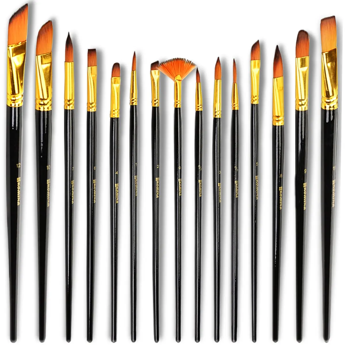 oil acrylic gouache paintbrush set