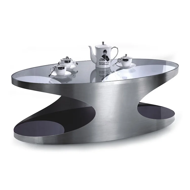 buy oval coffee table stainless steel metal coffee table glass buy oval coffee table stainless steel metal coffee table glass