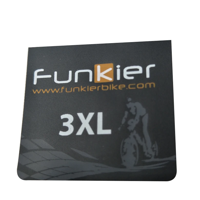 Waterproof screen printing size label garments tpu care label for clothing