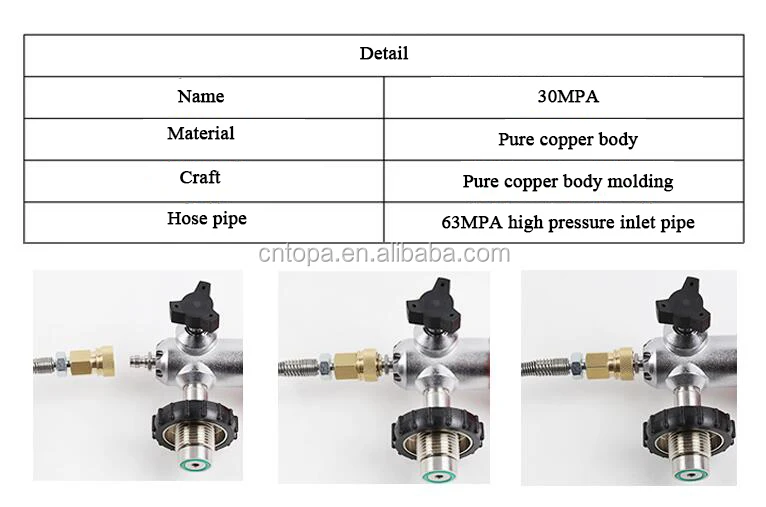 High Pressure Nitrogen Tank Hpa Scba Refueling Co2 Air Gas Filling