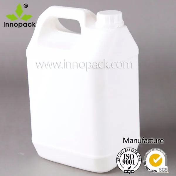 4 x Empty 5 L 5 Litre HDPE Plastic Container Jerry Can Water Oil Adblue Chemical 