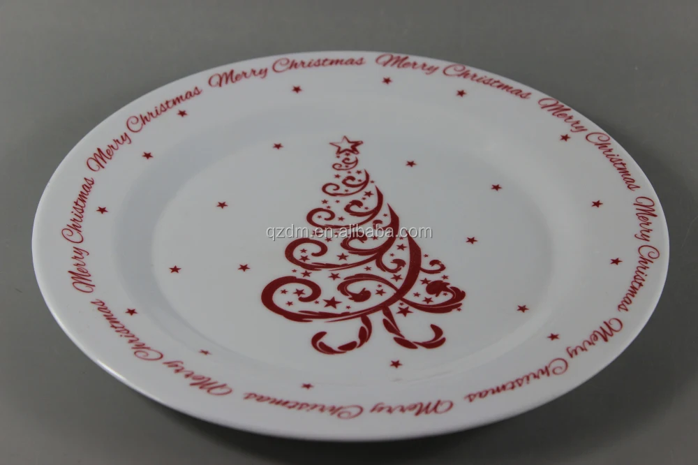 2015 New Design Reusable Plastic Plates For Christmas