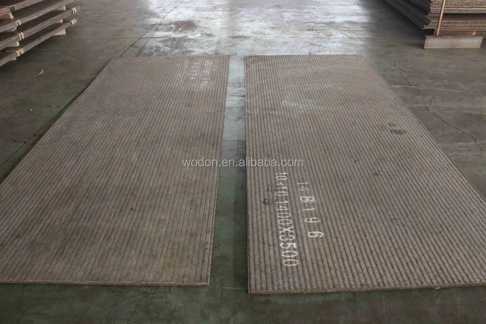 WODON manufactured bimetallic wear plate with abrasion impact and heat resistance