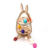 wood easter deco egg holder easter 7eggs wooden tray easter table decoration gifts