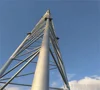 lattice 3-leg 15m silver angle type GSM Mobile communication tower high mast tower