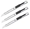 Utility cutter 9MM Metal knife metal snap off blade cutter with auto lock wholesale metal knife