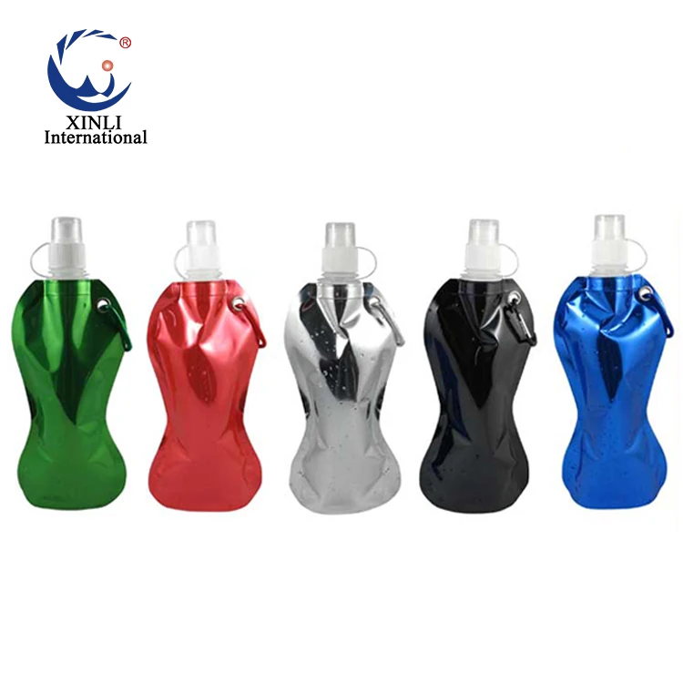 New Summer Bpa Free Collapsible Water Bottles Bulk Logo Printing